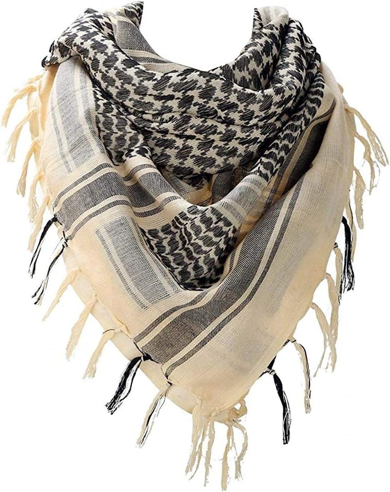 Luxns Store Military Shemagh Tactical Desert Scarf / 100% Cotton Keffiyeh Scarf Wrap for Men And Women - Image 4
